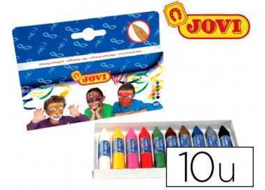 Barra maquillaje jovi caja de 10 colores surtidos