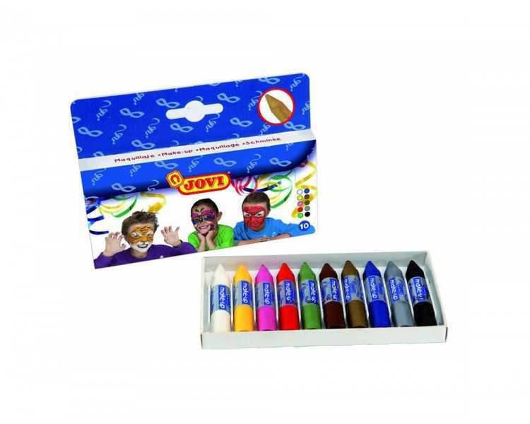 Barra maquillaje jovi caja de 10 colores surtidos