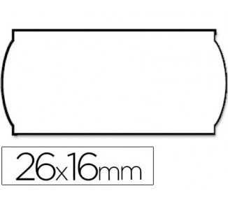Etiquetas meto onduladas 26x16 mm blanca adh.2 rollo de 1200 etiquetas