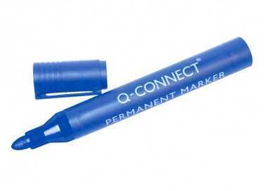 Rotulador q-connect marcador permanente azul punta redonda 3 mm Rotulador q-connect marcador permanente azul punta redonda 3 mm