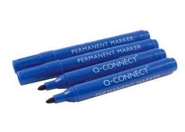 Rotulador q-connect marcador permanente azul punta redonda 3 mm Rotulador q-connect marcador permanente azul punta redonda 3 mm