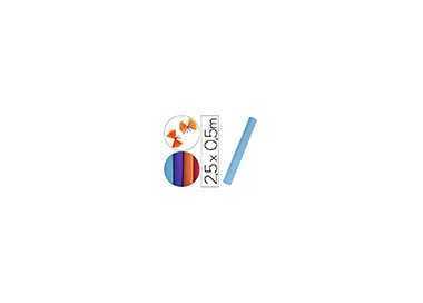 Papel crespon liderpapel rollo de 50 cm x 2,5 m 85g/m2 celeste