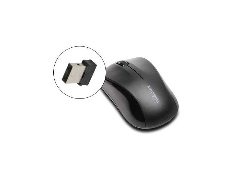 Raton kensington valumouse inalambrico 1000 dpi receptor usb 2,4 ghz negro