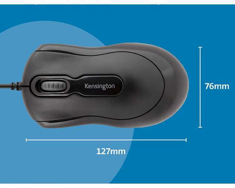 Raton kensington optico 800 dpi negro