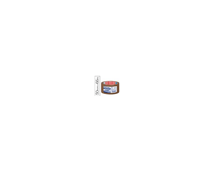 Cinta adhesiva tesa marron strong 66 mt x 50 mm para embalaje bajo ruido