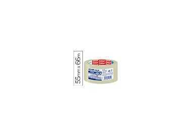 Cinta adhesiva tesa transparente strong 66 mt x 50 mm para embalaje bajo ruido