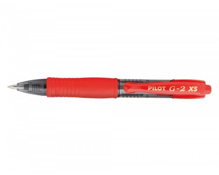 Boligrafo pilot g-2 pixie rojo tinta gel retractil sujecion de caucho