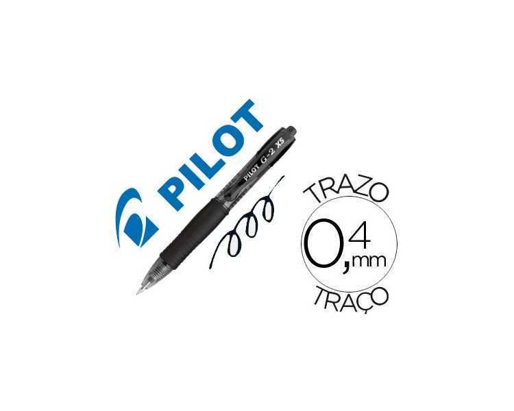 Boligrafo pilot g-2 pixie negro tinta gel retractil sujecion de caucho
