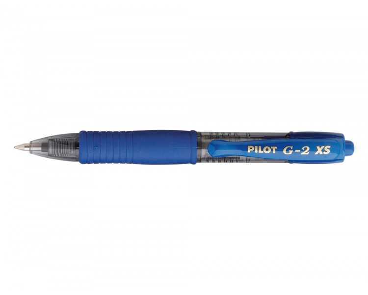 Boligrafo pilot g-2 pixie azul tinta gel retractil sujecion de caucho