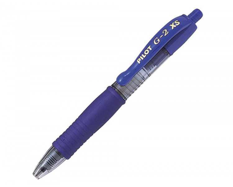 Boligrafo pilot g-2 pixie azul tinta gel retractil sujecion de caucho