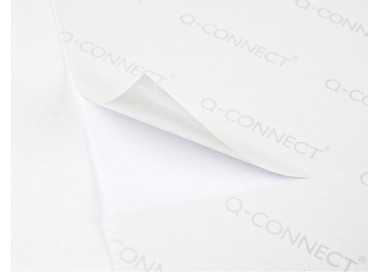 Etiqueta adhesiva q-connect kf10648 tamaño 70x42 mm fotocopiadora laser ink-jet caja con 100 hojas din a4