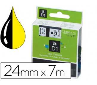 Cinta dymo 1000 negro-amarillo 24 mm x 7 m d1