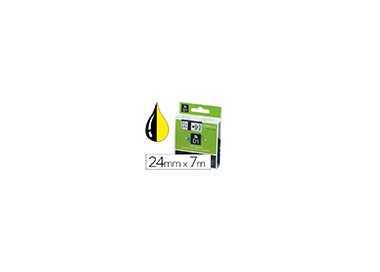 Cinta dymo 1000 negro-amarillo 24 mm x 7 m d1