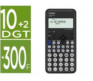 Calculadora casio fx-82sp cw iberia classwiz cientifica + 300 funciones 9 memorias con tapa