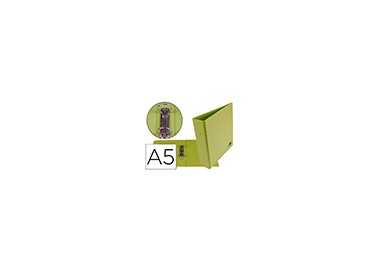 Carpeta de 2 anillas 40 mm redondas liderpapel a5 carton forrado pvc verde pistacho Carpeta de 2 anillas 40 mm redondas liderpapel a5 carton forrado pvc verde pistacho