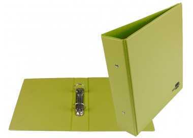 Carpeta de 2 anillas 40 mm redondas liderpapel a5 carton forrado pvc verde pistacho Carpeta de 2 anillas 40 mm redondas liderpapel a5 carton forrado pvc verde pistacho