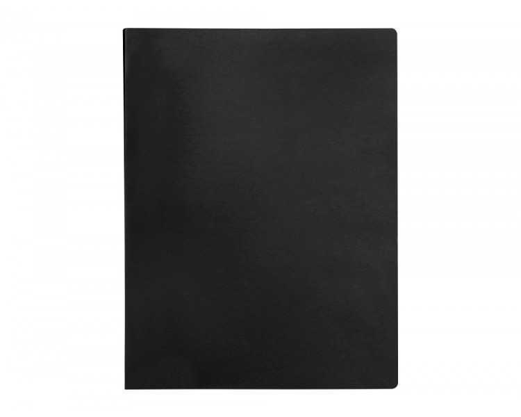 Carpeta liderpapel escaparate 20 fundas pvc folio negro