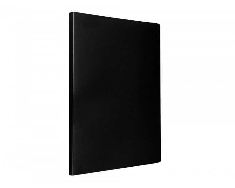 Carpeta liderpapel escaparate 20 fundas pvc folio negro