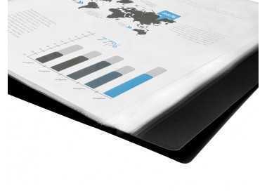 Carpeta liderpapel escaparate 20 fundas pvc folio negro Carpeta liderpapel escaparate 20 fundas pvc folio negro