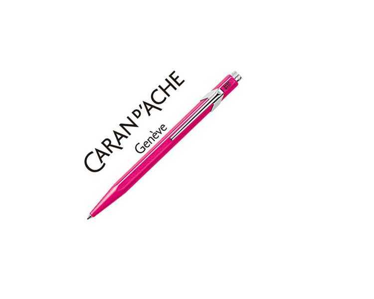 Boligrafo caran d'ache 849 fluo rosa punta media
