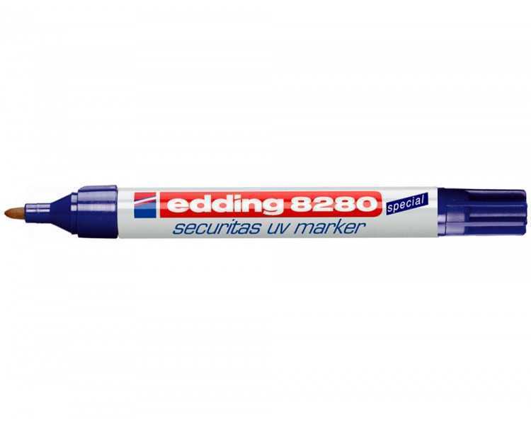 Rotulador edding marcador de seguridad visible bajo la luz ultravioleta punta redonda 1,5 mm