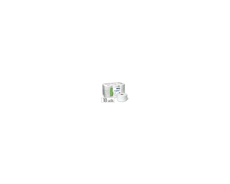 Papel higienico industrial gofrado buga reciclado 2 capas 130 m