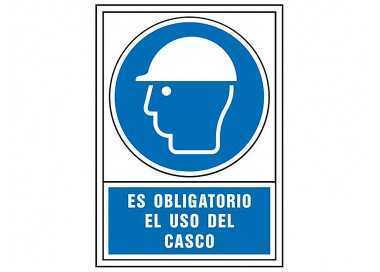 Pictograma syssa señal de obligacion es obligatorio el uso de casco en pvc 245x345 mm Pictograma syssa señal de obligacion es obligatorio el uso de casco en pvc 245x345 mm
