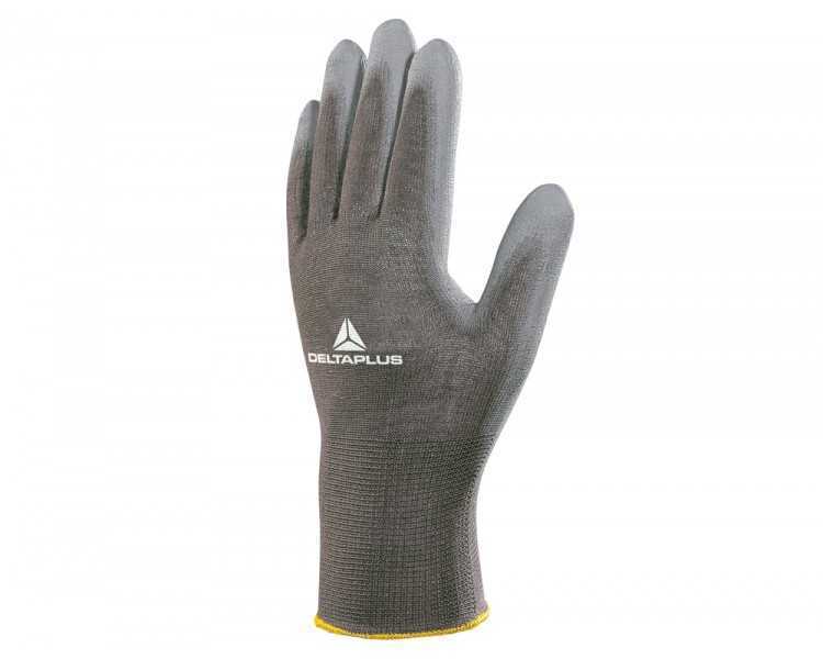 Guantes deltaplus poliester antideslizante lavable especial para manipulacion y manutencion gris talla 8