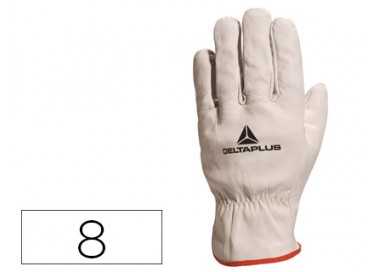 Guantes deltaplus piel vacuno especial para todo tipo de trabajos el mas vendido del mercado talla 8