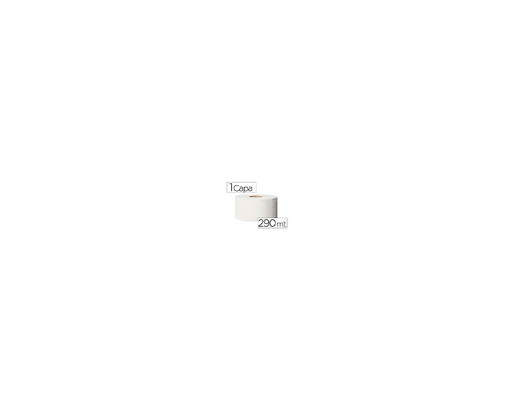 Papel higienico tork minijumbo 1 capa 290 mt para dispensador t2