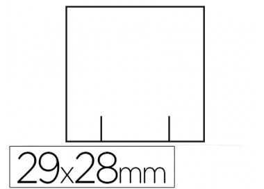 Etiquetas meto blanca 29x28 mm troquelada rollo de 700 etiquetas