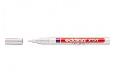 Rotulador edding punta fibra 751 blanco punta redonda 1-2 mm Rotulador edding punta fibra 751 blanco punta redonda 1-2 mm