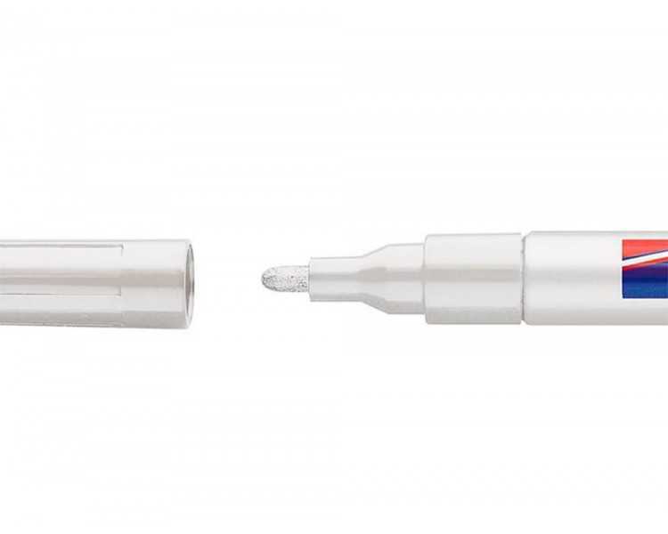 Rotulador edding punta fibra 751 blanco punta redonda 1-2 mm
