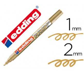 Rotulador edding punta fibra 751 oro punta redonda 1-2 mm