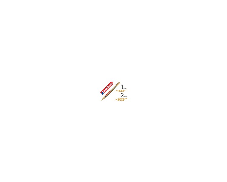 Rotulador edding punta fibra 751 oro punta redonda 1-2 mm
