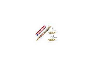 Rotulador edding punta fibra 751 oro punta redonda 1-2 mm