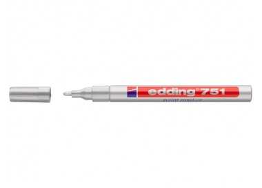 Rotulador edding punta fibra 751 plata punta redonda 1-2 mm Rotulador edding punta fibra 751 plata punta redonda 1-2 mm