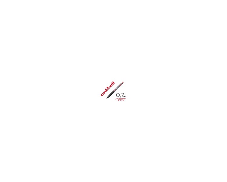 Boligrafo uni-ball signo 207e retractil 0,7 mm color rojo