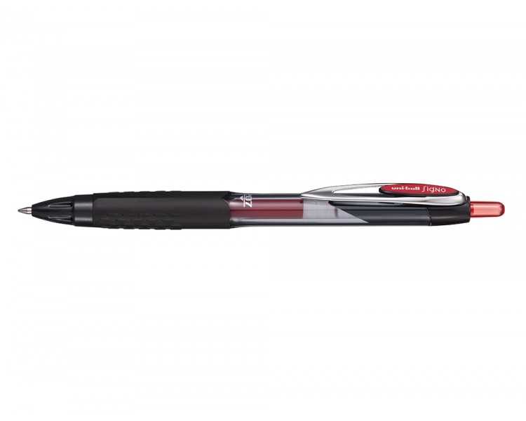 Boligrafo uni-ball signo 207e retractil 0,7 mm color rojo