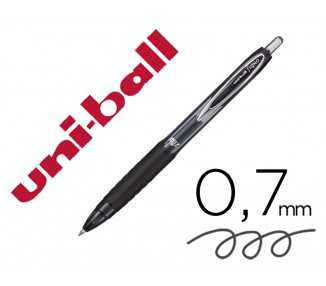 Boligrafo uni-ball signo 207e retractil 0,7 mm color negro