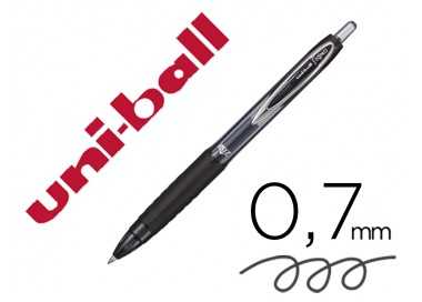 Boligrafo uni-ball signo 207e retractil 0,7 mm color negro