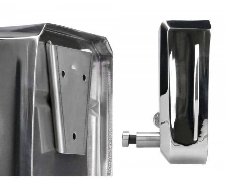 Dispensador manual q-connect de jabon 800 ml acero inoxidable 115x56x179mm