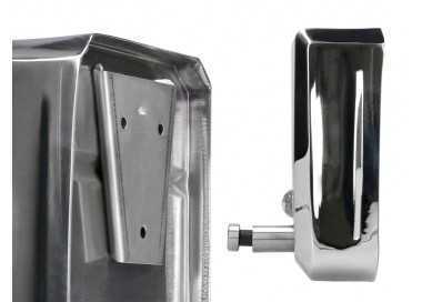 Dispensador manual q-connect de jabon 800 ml acero inoxidable 115x56x179mm