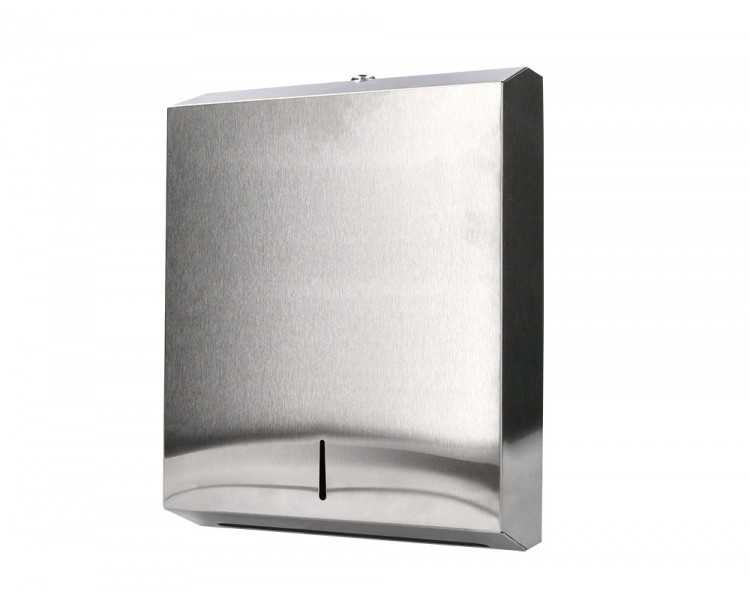Dispensador q-connect de toallitas de papel acero inoxidable 283x100x365 mm