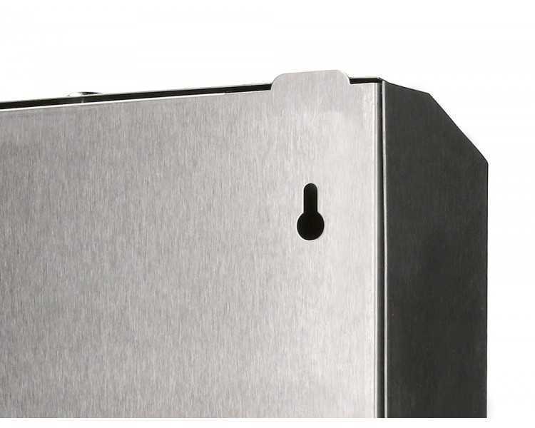 Dispensador q-connect de toallitas de papel acero inoxidable 283x100x365 mm