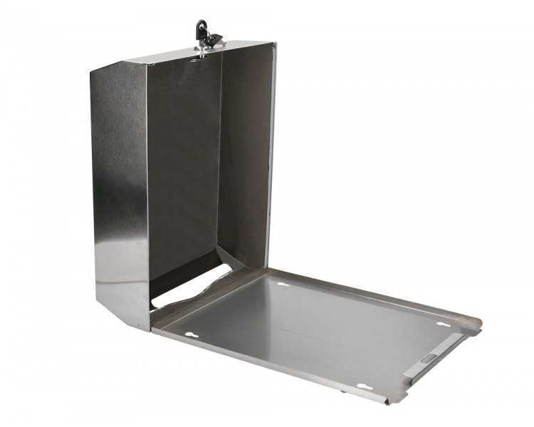 Dispensador q-connect de toallitas de papel acero inoxidable 283x100x365 mm