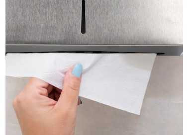 Dispensador q-connect de toallitas de papel acero inoxidable 283x100x365 mm Dispensador q-connect de toallitas de papel acero inoxidable 283x100x365 mm