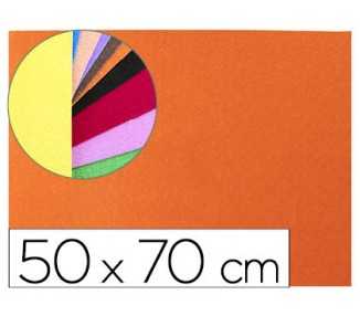 Goma eva liderpapel 50x70cm 60g/m2 espesor 2mm textura toalla naranja
