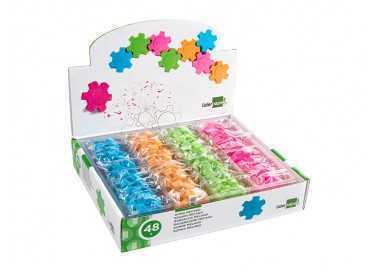 Goma liderpapel mecano con forma de rueda colores surtidos Goma liderpapel mecano con forma de rueda colores surtidos