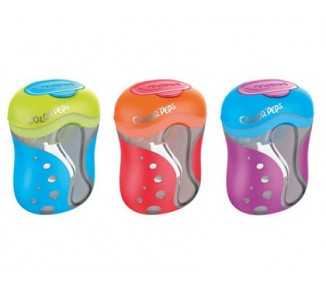 Sacapuntas color peps 2 usos con deposito colores surtidos